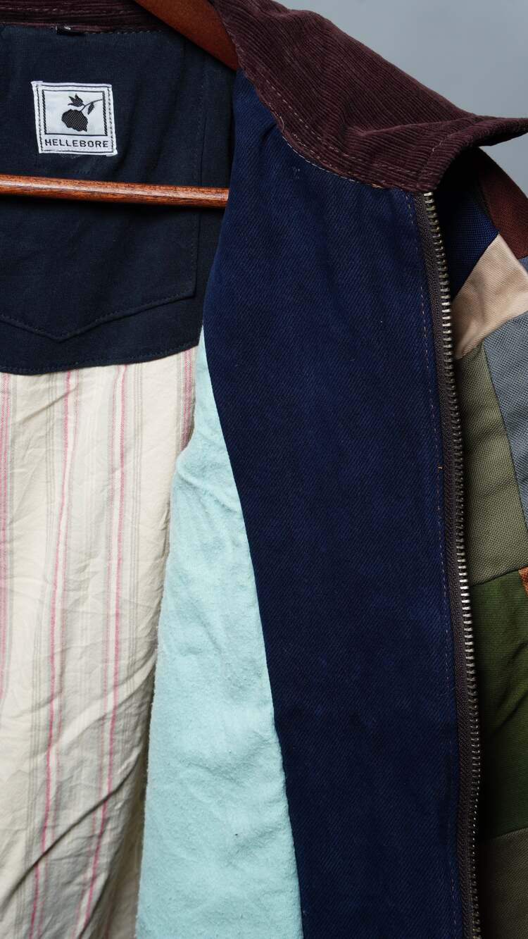 Upcycled Patchwork Jacket Size S - Picture 7 of 7